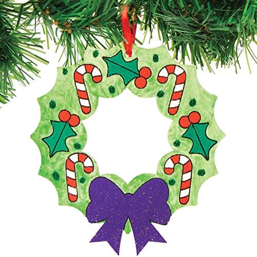 Baker Ross AX506 Couronnes De Noël En Bois - Paquet De 10, Anneau De Couronne Pour Enfants À Concevoir Et À Décorer, Décoration De Noël Idéale