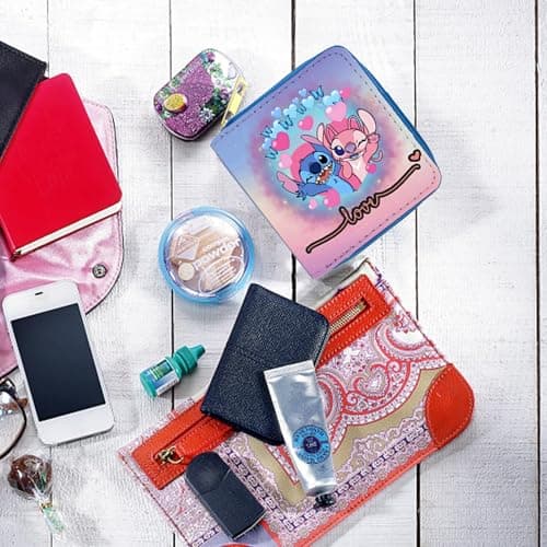 Yoimckay Portefeuilles Enfant, Stitch Portefeuille Anime Cartoon, Portefeuille Garçon Dessin Animé, Porte-Monnaie, Portefeuille Enfant Cartoon pour Garcon, Fille, Fête d'anniversaire, Cadeaux de Noël