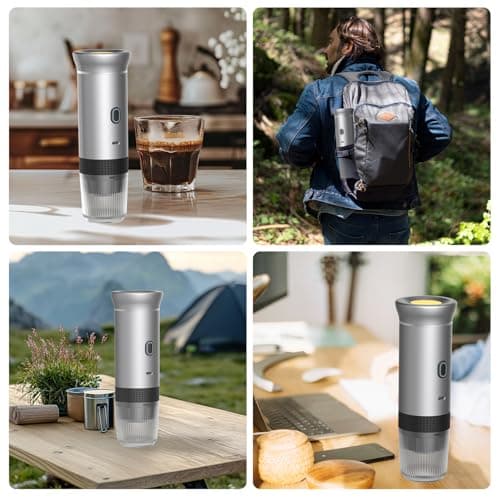 Machine a Cafe Capsule Portable, Cafetières à Capsules de Voyage Pour Camping, Cafetière Machine a Cafe Capsule auto-chauffante Pour USB-C, Machine à Expresso électrique Portable