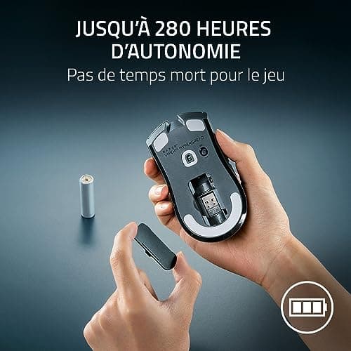 Razer Viper V3 HyperSpeed - Souris sans fil pour l’Esport (Capteur optique 30K Focus Pro, Jusqu’à 280 Heures d’Autonomie, Switches Mécaniques de 2e gen, Polling Rate Réel de 4000 Hz) Noir