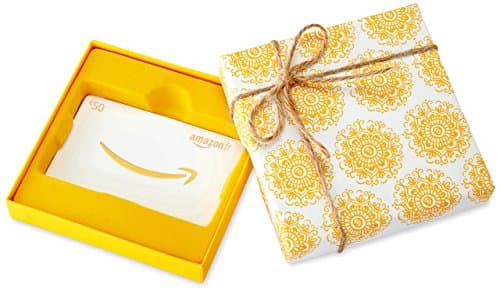 Carte cadeau Amazon.fr -?50 - Dans un Coffret jaune