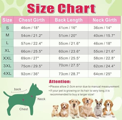 Idepet Imperméable pour Chien avec Capuche et Trou de col,Poncho de Pluie pour Chien Hoodies réfléchissants pour Chiens de Petite Taille et de Grande Taille