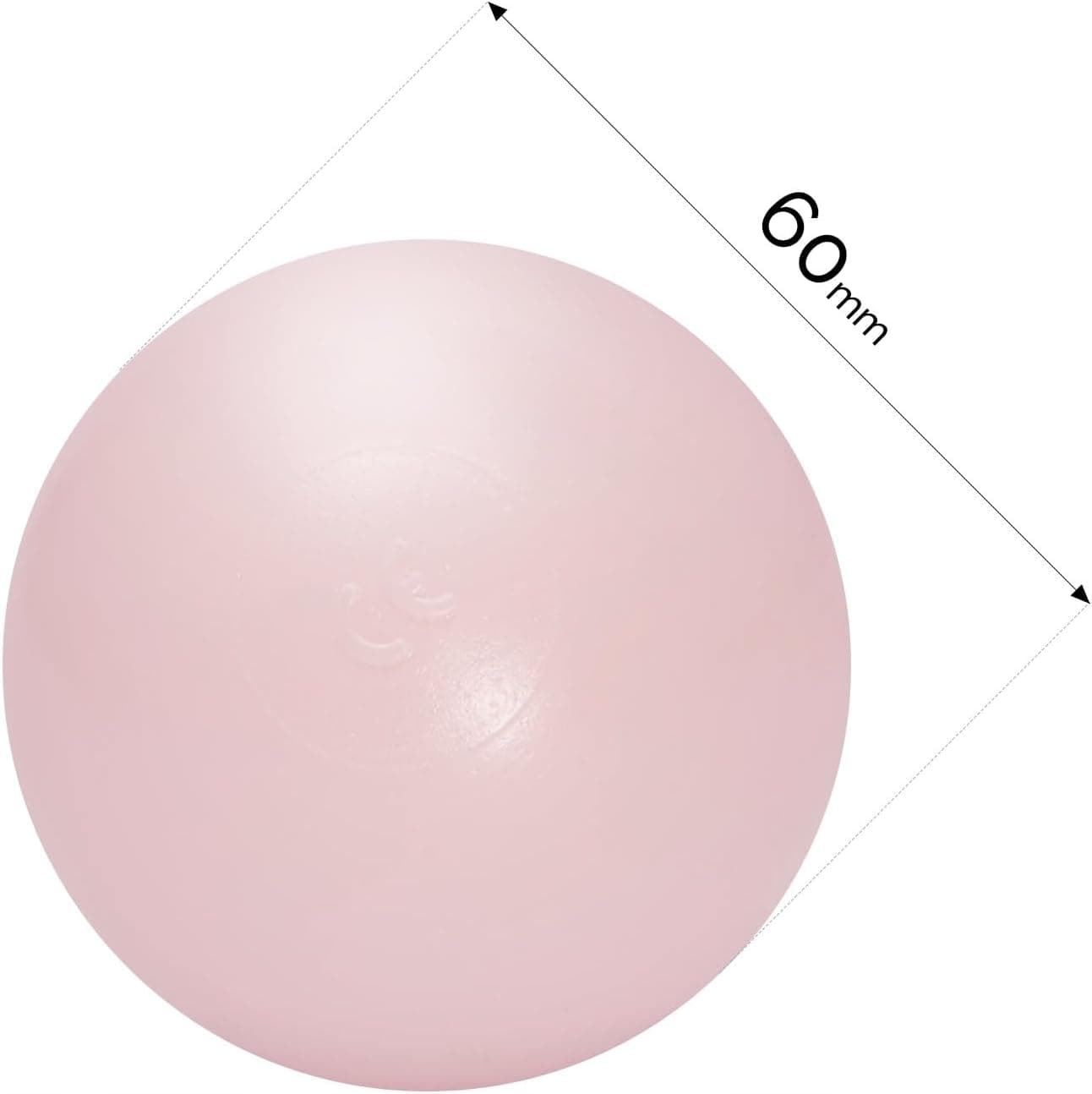 MISIOO Balles pour Piscine à balles - Balles de Piscine à balles - Balles de 6 cm de diamètre - Balles en Plastique fabriquées en 100% polyéthylène Basse densité - Jouet pour bébé