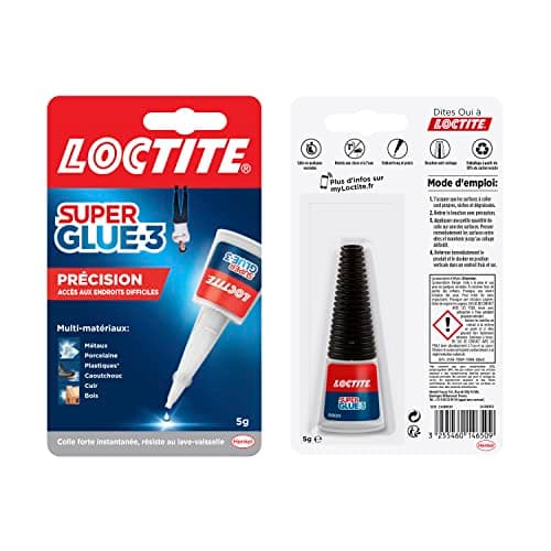 Loctite Super Glue-3 | Précision (flacon de 5 g) – Colle forte pour réparations précises – Colle liquide tous matériaux – Colle transparente à séchage rapide