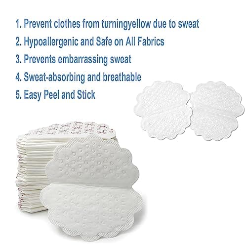 Patch Anti Transpiration, Anti Transpirant Aisselles - Jetable, Invisible et Confortable - Patch Protège Aisselles Femmes et Hommes (30 Patchs)