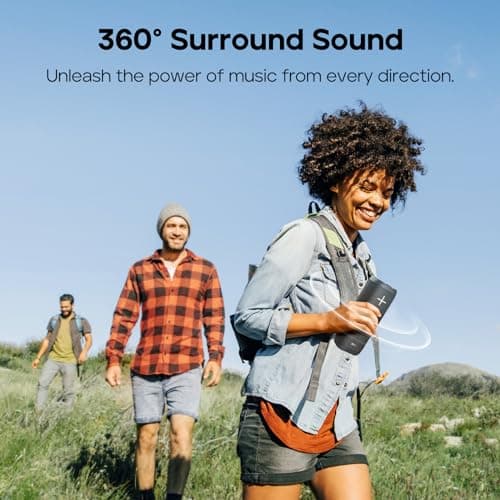 TRIBIT StormBox 2 Haut-parleur Bluetooth avec 34W 360° Son Surround, Technologie XBass, 24H d'autonomie, Étanchéité IPX7, Bluetooth 5.3, Association TWS Haut-parleur portable sans fil pour l'extérieur