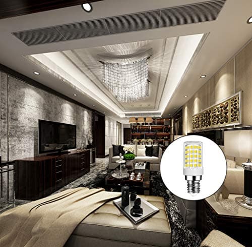 MENTA Ampoule LED E14 10W, Sans Scintillement, Blanc Froid 6000K, 800lm, Équivalent 80W Halogène, 86-LED, Économie d'énergie, Base en céramique, Non-dimmable, AC220-240V, Φ22*68mm, Lot de 10