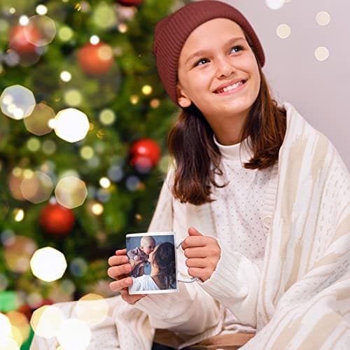 selfiemania - Un mug personnalisé avec 2 photos - personnalisable avec vos photos -cadeau personnalisé - Cadeau d'Anniversaire, souvenir, naissance, collègue