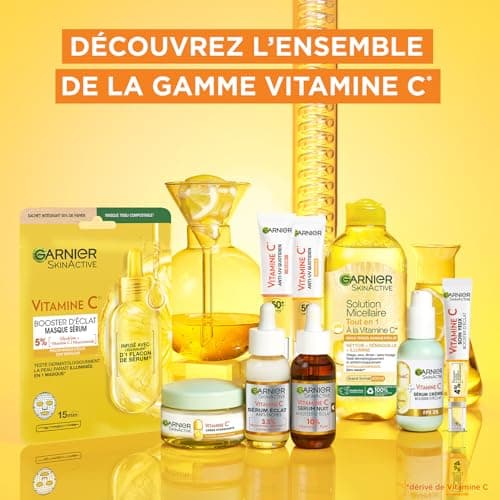 GARNIER Skin Active - Sérum Éclat - Anti-Tache Brunes - Soin Visage Enrichi En Vitamine C, Acide Salicylique &Niacinamide - Tous Types de Peaux - Vegan & Cruelty Free - 30 ml