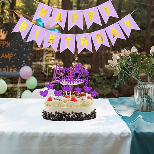 Décoration 11 ans anniversaire fille violet,Décoration anniversaire 11 ans fille violet Ballons 11 anniversaire violet,11 ans Ballon Decoration fille,violet Decoration gâteau 11 anniversaire fille