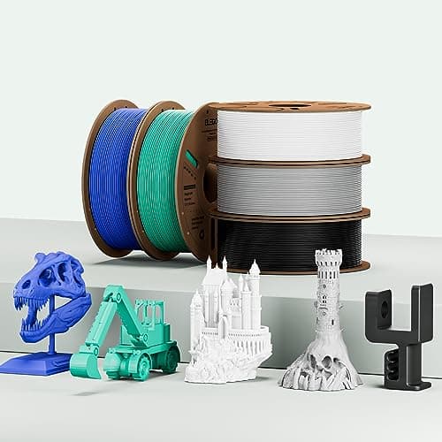 ELEGOO Filament PLA 1.75mm Beige 1KG, Filament pour Imprimante 3D Précision Dimensionnelle +/- 0.02mm Bobine de Carton Filament d'Impression 3D Convient à la plupart des Imprimantes 3D FDM