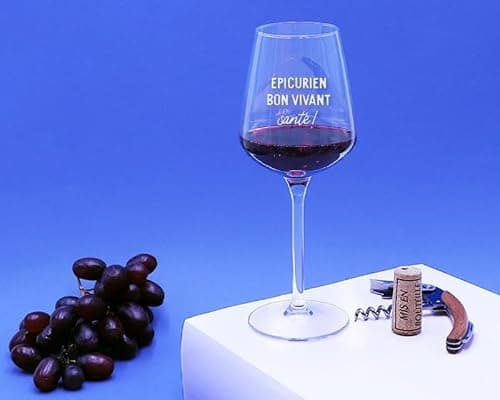 CADEAUX.COM - Verre à Vin personnalisable pour Homme de 50 ans - Message Personnalisable - Verre Personnalisé - Cadeau Anniversaire - Cadeau Homme