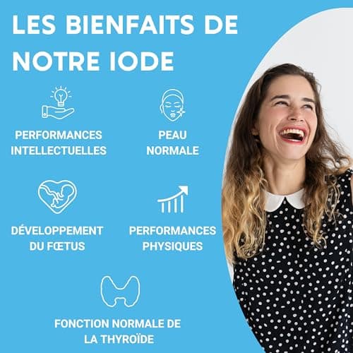 IODE 150 MCG | 365 petits comprimés | Iode thyroide | Fabriqué en France | Iodure de Potassium | Complement alimentaire | Sans additifs indésirables