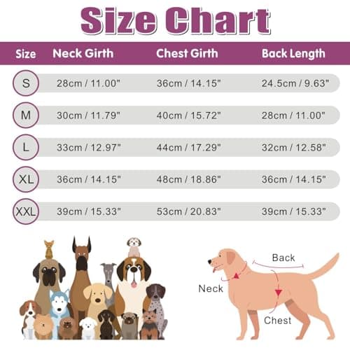 Oslueidy Vestes d'hiver pour Chiens, Manteaux Chauds pour Chiens Vêtements réfléchissants pour Chien Gilet imperméable pour Chiot avec Harnais pour Chiens de Petite et Moyenne Taille (Violet, XXL)