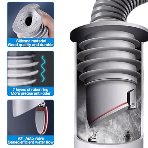 Bouchon Anti Odeur Machine à Laver, 35-40mm Oint de Tuyau de Machine à Laver, Bouchon Anti Odeur Machine à Laver Bouchon D'Étanchéité de Tuyau D'Évacuation, Joint d'étanchéIté pour Tuyau de (2PCS)