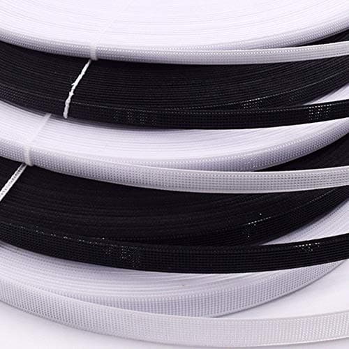 GUGULUZA Bobine de ruban en polyester pour couture de renfort robe de mariée, corset 6/8/12/15 mm Blanc – 15 mm