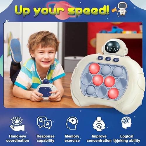 Lesipee Quick Push Game, Fidget Toys Pro, Pop Électronique, Jeu Portable, Manette de Jeu Rapide, Jouet Anti-Stress, Cadeau de d'anniversaire pour garçons, Filles, Enfants et Adolescents