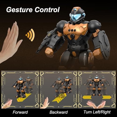 SKERITO Enfants Robot Jouet pour 4 5 6 7 8 9 10 Ans garçons et Filles, Bambin Danse Musique métal Robot, Enfants Programmation télécommande Robot, Cadeau d'anniversaire, Version Mise à Jour