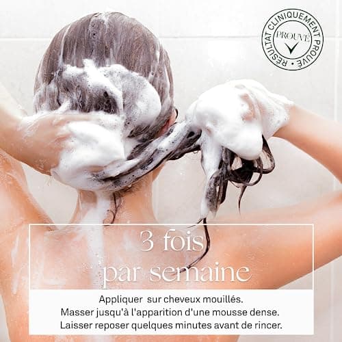 LUXÉOL - Shampooing Pousse - Augmente la densité capillaire - Réactive La Pousse Des Cheveux Existants - 86% D'Ingrédients D'Origine Naturelle - Fabriqué En France - 200ml