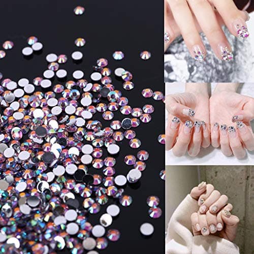 5000pcs Strass Cristal Rond Dos Plat pour Nail Art pour Nail Art