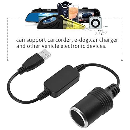 Mugast 12V USB Car Cigarette Lighter, Adaptateur de Prise Allume-Cigare Femelle de Voiture