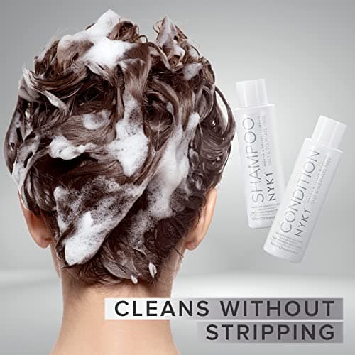 NYK1 Shampoing Sans Sulfate Et Après-Shampoing Duo (500ml x2) Shampoing Sans Sulfate Sans Silicone Sans Paraben Et Apres Shampoing Lissage Bresilien