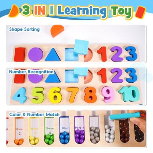Wootoyz Jouet Enfant 2 3 4 5 Ans, Labyrinthe Magnétique Enfant Jeux Montessori 2-5 Ans Cadeau Garçon Fille 2-5 Ans Jouet Fille 2-5 Ans Jeux Cadeaux de Noël Anniversaire Montessori Jouet 2-5 Ans