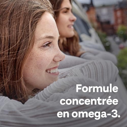 Doppelherz – Omega-3 1400 – Teneur élevée en acides gras Oméga 3 EPA et DHA & vitamine E – Pour la bonne fonction cardiaque – Huile de poisson de mer – 120 gélules