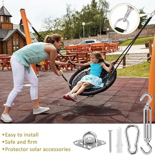 LPAOIS Kit de Fixation Voile d'ombrage,44Pcs Kit de Montage Fixations d'ombrage de Voile,Acier Inoxydable 304 Kit Accessoires de Fixation de matériel,Kit de Fixation pour Voile de Jardin pour Jardin