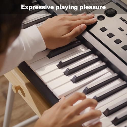 Yamaha PSR-E383 Clavier portable pour débutants, 650 voix d'instruments authentiques avec touches tactiles et une polyphonie de 48 notes