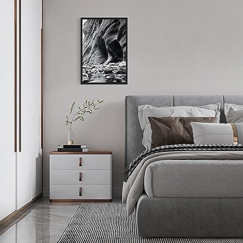 LYYYYX Lot de 2 cadres photo A4 en aluminium noir avec verre acrylique à suspendre ou à poser verticalement ou horizontalement pour photos, affiches, puzzles