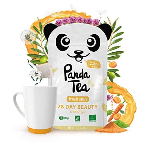 Panda Tea - Fresh Skin - thé bio - 28 sachets coton cousus main