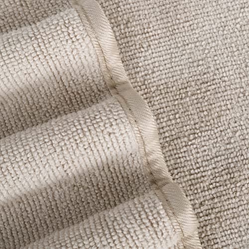 Polyte - 6 serviettes pour le visage - en microfibres - ne peluche pas - beige - 33 x 33 cm