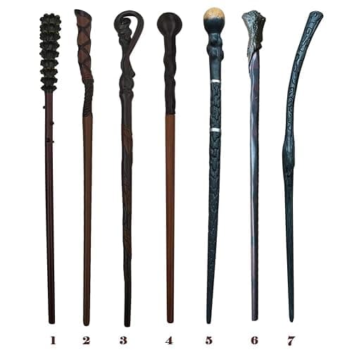 FemKey Baguette Magique, Magic Wand avec Boîte, Baguette en Résine, Accessoires de Costume Halloween pour Sorcières et Sorciers 39.5cm,57.5g