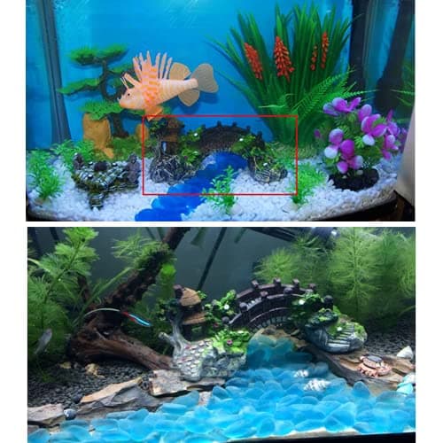 Rocher DéCo D’Aquarium DéCoration pour Aquarium,DéCoration D'Aquarium en RéSine Aquarium Decoration,DéCoration D'Aquarium,pour Ornement D'aquarium à la Maison, Décorations de D'aquarium