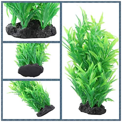 Aquarium Artificiel Plantes Fish Tank Décoration Eau Aquatique Eau Vert Herbe Paysage Ornement Cachette