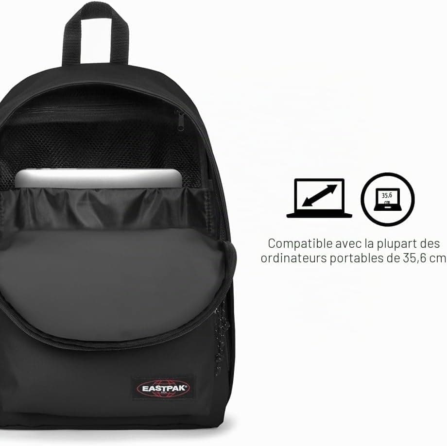 Eastpak Out of Office Sac à dos 27L (44 x 29,5 x 22 cm), compartiment ordinateur 13–15”, sac école et travail résistant et déperlant avec bretelles rembourrées - ULTRA MARINE
