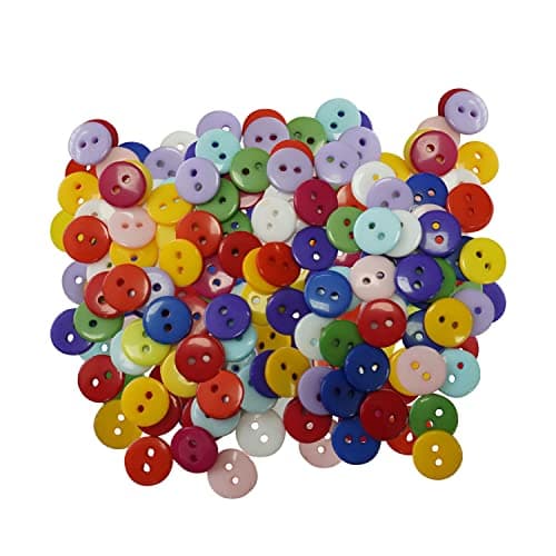 12mm Couleurs assorties en plastique Boutons pour couture et artisanat mixtes-Couleur Fournitures pour arts, artisanat, couture et-Décorations pour scrapbooking, Accessoires et Vêtements-Lot de 100pièces