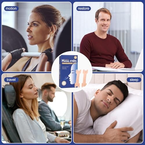 LUOJINYI 120 Pieces Nasal Strips, bandelettes nasales, dilatateur nasal, Nose Strips,anti ronflement Nasal Strips, bandelette nasale for Better and Effective Sleep, Helps Reduce Snoring(66 x 19 mm)