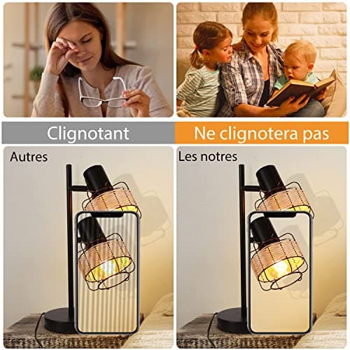 Ampoule E27 Vintage 4W Dimmable Blanc chaud 2700K G80 - Ambré, Lot de 4