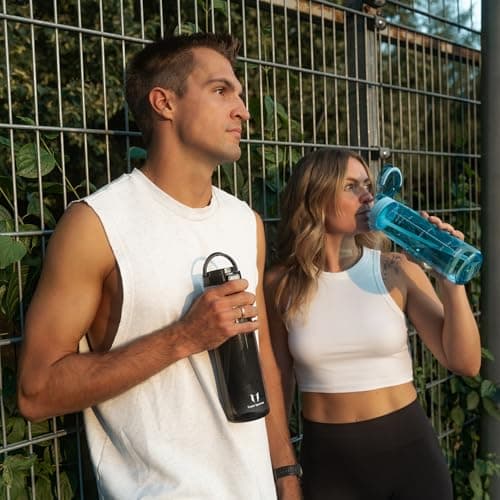 Super Sparrow Gourde 1L - Bouteille d'eau sans BPA - Gourde Sport Pour École, Plein Air