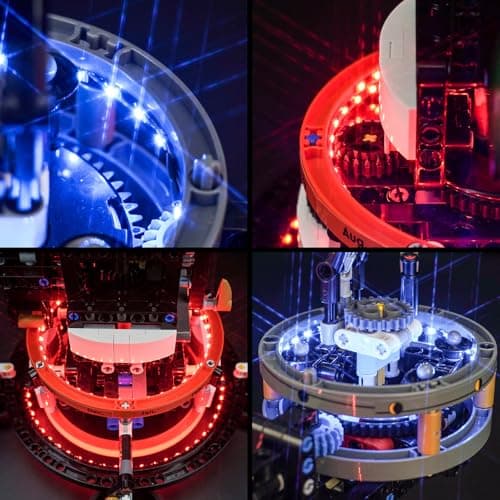 Kit d'éclairage LED pour Lego 42179 Planète Terre et Lune en Orbit Building (Pas de Lego), kit d'éclairage décoratif pour Lego Technic Soleil, Terre, Lune