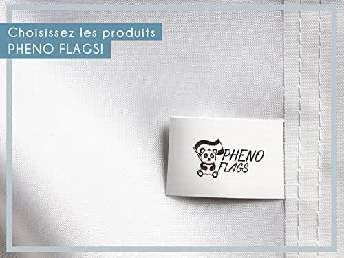 PHENO FLAGS Drapeau de la fête de tir 90x150 cm avec des œillets en laiton - Drapeau résistant aux intempéries pour fixation sur mât - 100% polyester, drapeau blanc vert