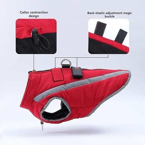 Veste d'hiver chaude personnalisée pour chien, réfléchissante, imperméable, coupe-vent, en polaire personnalisée pour animal de compagnie, par temps froid, avec nom et numéro de téléphone