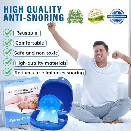 Anti Ronflement Anti Ronflement Efficace Puissant Ecarteur Nasal Anti Ronflement et Langue en Silicone Dilatateur Nasal ApnÉE Du Sommeil Orthese Anti Ronflement Dispositifs Anti Ronflement Sport