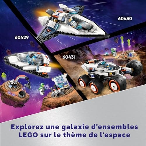 Lego City Le Vaisseau et la Découverte de l’Astéroïde, Jouet de Véhicule, Cadeau pour Garçons et Filles Dès 4 Ans, 2 Minifigurines d'Astronautes et Figurine d'Extraterrestre 60429