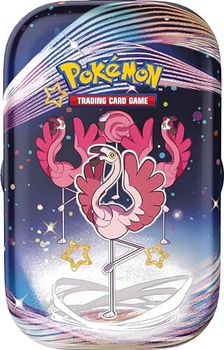 JCC Pokémon: Mini-boîte Écarlate et Violet – Destinées de Paldea – Flamenroule (2 boosters, 1 Autocollant et 1 Carte Artistique)