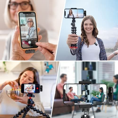 Hollyland Lark C1 Micro Cravate sans Fil pour Android USB-C Plug&Play Suppression du Bruit Playback avec RX Branché Autonomie Ultra-Longue 32h Audio Hi-FI Lavalier Super Léger et Portable
