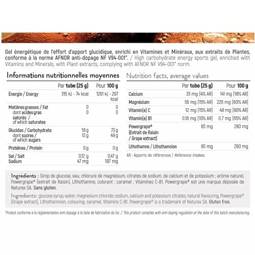 STC NUTRITION - Over Blast No Cramp - Gel énergétique pour le sport - Nutrition sportive - Limite les sensations de lourdeurs dans les jambes - Goût Cola - Texture gel - 10 dosettes de 25g