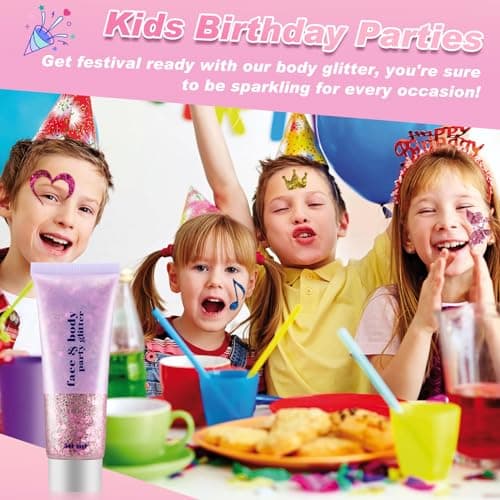Gel Pailleté Pour Le Corps, Paillettes Rose Pour Le Visage, Lotion Scintillante Holographique, Gel Pour Le Visage Et Le Corps Pour Les Yeux, Les Cheveux, Les Ongles, L'art DIY, Maquillage (50ml)